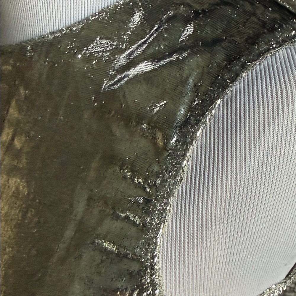 Versace Collection Shimmering Silver Sleeveless B… - image 8